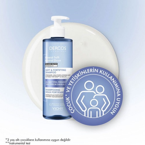 Vichy Dercos Mineral Soft Shampoo - Günlük Kullanım Şampuanı 400ml