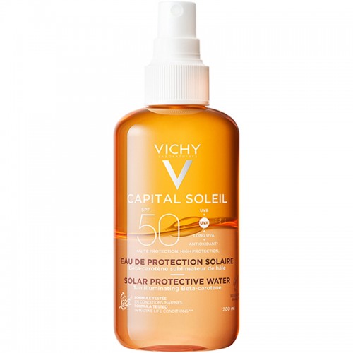 Vichy Ideal Soleil Enhanced Tan Solar Protective Water SPF 50 Güneş Spreyi 200ml