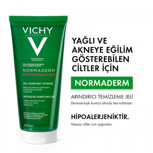 Vichy Normaderm Phytosolution Intensive Purifying Gel - Temizleyici Jel 200ml