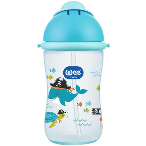 Wee Baby Pipetli Bardak - Mavi 6+Ay 380ml