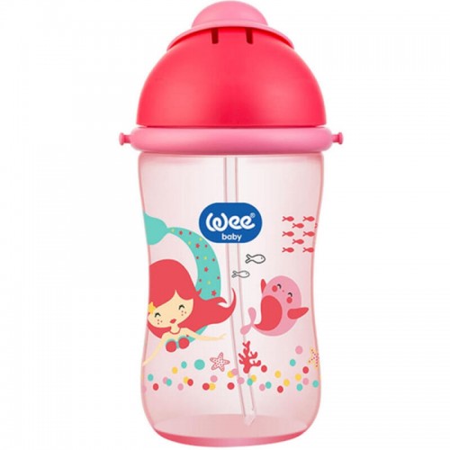 Wee Baby Pipetli Bardak - Pembe 6+Ay 380ml
