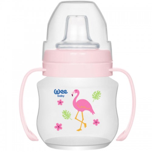 Wee Baby PP Akıtmaz Alıştırma Bardağı - Pembe 125ml