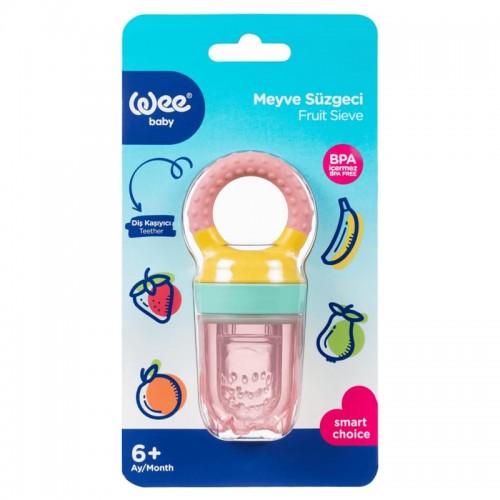 WeeBaby Meyve Süzgeci 6+Ay - Pembe