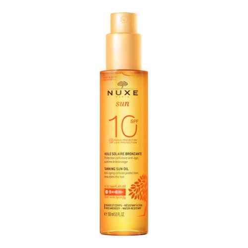 Nuxe Sun Huile Bronzante Face And Body SPF10 - Bronzlşatırcı Yüz ve Vücut Yağı 150ml