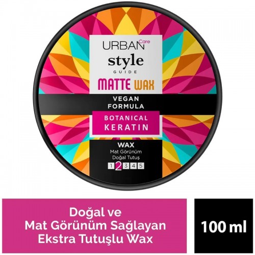 Urban Care Style Matte Wax - Mat Saç Şekillendirici No: 2 100ml